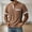 Coffee, variant on Ynynloco Men's Waffle Knit Henley Short Sleeve Pullover Tops Casual Regular Fit T-Shirts with Pocket