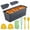 gray, variant on Large size foldable silicone bread loaf pan with lid,11x4.7 Inch easy to store non stick Bread Baking Pans,Sourdough Bread Pan with Baking Tool Supplies Kit for Homemade Bread, Cake