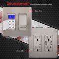 thumbnail image 2 of ENERLITES Screwless Decorator Wall Plate, Child Safe Outlet Covers, Size 2-Gang, Unbreakable Polycarbonate Thermoplastic, SI8832-NK, Glossy, Nickel, 5 Count, 2 of 5