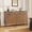 Walnut 4-door 2-drawer, variant on Roofar Fluted Walnut Buffet Cabinet, Mid Century Wood Sideboard Storage,Kitchen and Dining Credenza with 2-Door & 1-Drawer,31.5"W x 15.8"D x 34.7"H