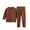 Coffee, variant on ameIAEA Toddler Baby Boys Girls Clothes Kids Long Sleeve Crewneck Tops Pants Set Fall Winter Outfit