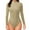 Beige, variant on Shapewear Tummy Control Women Fashion Turtle Neck Long Sleeve Solid Plush Tops Bodysuit Jumpsuit