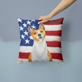thumbnail image 2 of Carolines Treasures BB9692PW1414 Basenji Patriotic Fabric Decorative Pillow 14Hx14W multicolor, 2 of 4