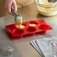 thumbnail image 2 of TrueCraftware- Muffin Silicone Baking Pan Egg Mold 5 Cavities 4.57 oz each cup- Nonstick Food Grade Cupcake Pan Baking Pan for Muffins Cupcakes Egg Bites Mold Chocolate Molds, 2 of 5
