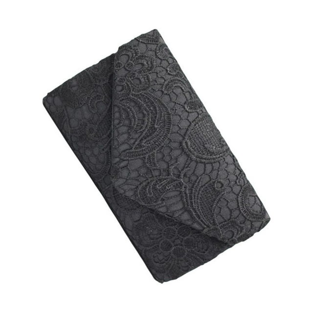 Women Shoulder Bag Portable Replacement Solid Color Replacing Solid Color Stylish Fashionable Banquet Rectangular Girls Envelope Pouch Clutches Black