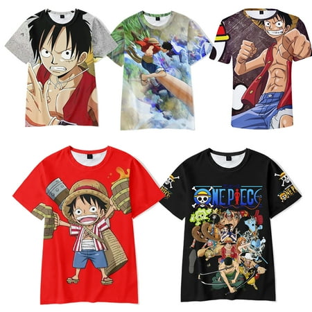 

Retro Fashion and Popular One piece 3D Printed Kids T-shirt One piece Loose Casual Cotton Children s Short Sleeve T-shirt Gifts for Boys and Girls