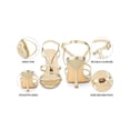 thumbnail image 4 of BLISSFUL STEP Crystal Open Toe Stiletto High Heel Sandals for Women Gold (Size 8), 4 of 7
