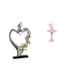 thumbnail image 1 of Figura De Bailarina Besándose, Estatua De Resina Para Niña, Adorno De Escritorio Coleccionable Para Dormitorio, Boda, Oficina, Estudio, Estantería, Armario, Decoración Del Hogar, Regalo De, 1 of 8