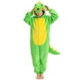 thumbnail image 4 of Ruyang Kids Plush Hooded Jumpsuit Dinosaur Long Sleeve Jumpsuit Plush Dress Up Wear Fall Winter Clothes for Boys Girls, 4 of 9