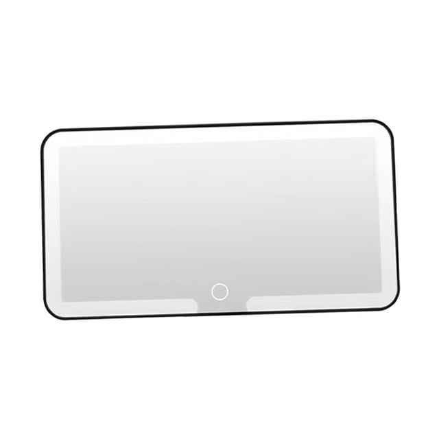 Espejo de tocador Zulema para visera de coche maquillaje cosmético retrovisor Negro