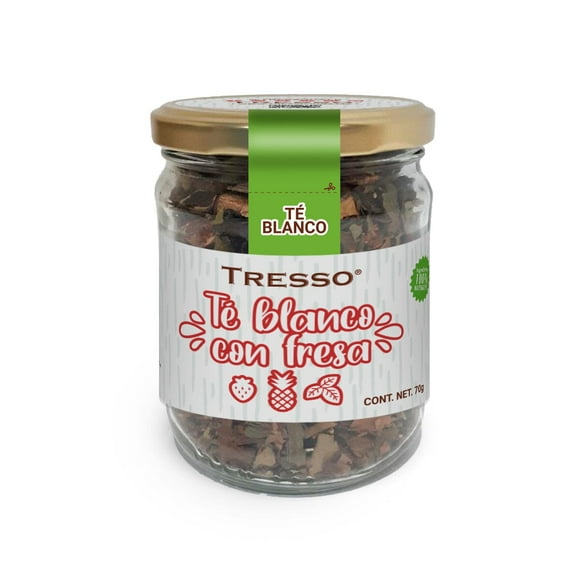 Tresso Té Blanco con Fresa 70g