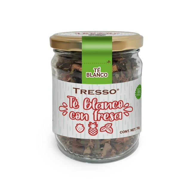 Tresso Té Blanco con Fresa 70g