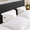 White-Half Queen 30" (2-pk), variant on Grey Half Cal-King 36" (2-pk) Bed Wedge Pillow Set for Headboard Gap Filler