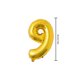 thumbnail image 4 of Monstrate 16 pulgadas Tamaño grande Oro Plata Rosa Oro Número Globo Cumpleaños Decoraciones para fiestas de bodas Globos de aluminio Niño Niño Juguete Kits de decoración para fiestas Oro nueve Monstrate HA002665-09, 4 of 6