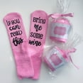thumbnail image 3 of TINYSOME Women Fuzzy Plush Slipper Socks If You Can Read This Wine Hosiery Cupcake Gifts, 3 of 14