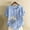 Light Blue, variant on Womens Purple Short Sleeve Blouse Casual Floral Print Top Oversized Plus Size Daisy Loose Fit Wrinkle Resistant T-Shirt,Size 3XL