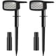 thumbnail image 1 of Foco solar 2 en 1 para exteriores, 3 modos de iluminación con brillo ajustable, resistente al agua IP65, para jardín, camino y patio, 1 of 6