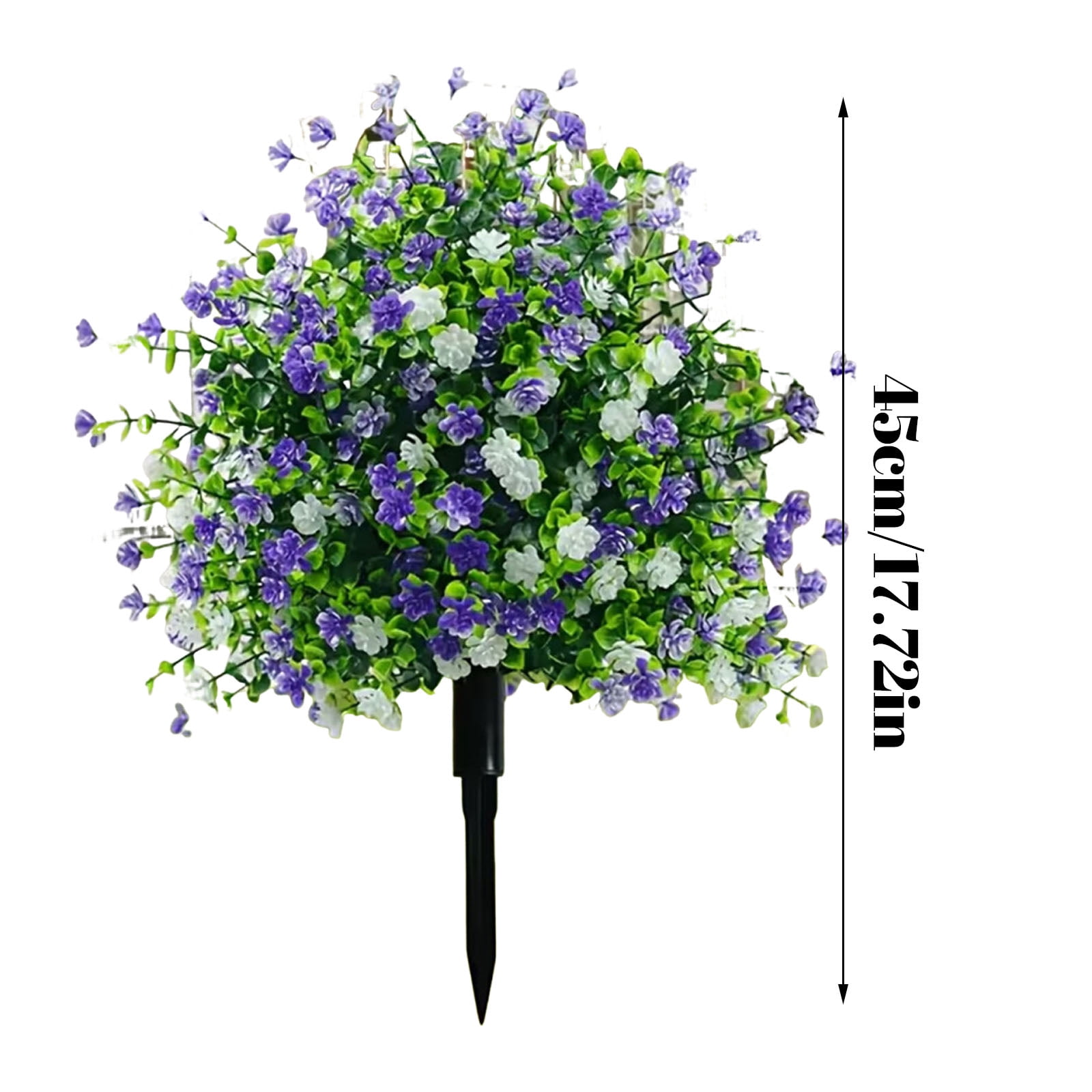 CY5O5ee 1PCS Artificial Flowers for Outdoors 17.72in Artificial SpikePlants Flowers Colorful Flowers Spring Decor for Porch Patio Home Yard Garden Window Box Pot Planters