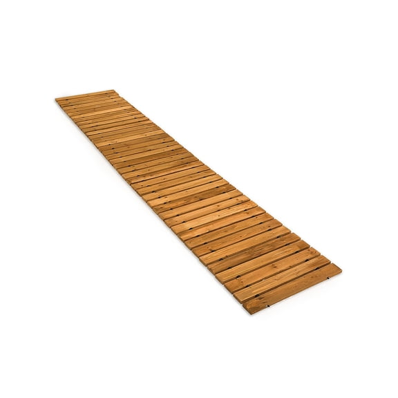 Plow & Hearth 6' Portable Roll-Out Straight Cedar Pathway