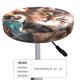 thumbnail image 4 of Disketp Playful Cat Funda Redonda para Taburete, Funda de Cojín para Silla de Bar Suave y Elástica-12 inch, 4 of 7