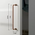 thumbnail image 6 of Goo-Ki 6 Pack 7.6''Hole Center Antique Copper Cabinet Handles Closet Classic Ancient Cabinet Pull Hardware for Bedroom, Kitchen, 6 of 8