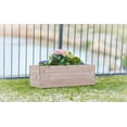 thumbnail image 4 of Zylina Modern Indoor/Outdoor Trough Planter Collection - Long 30" X 12" X 12" for Patios, Decks, Atriums, Balconies and Indoor Rooms, 4 of 9