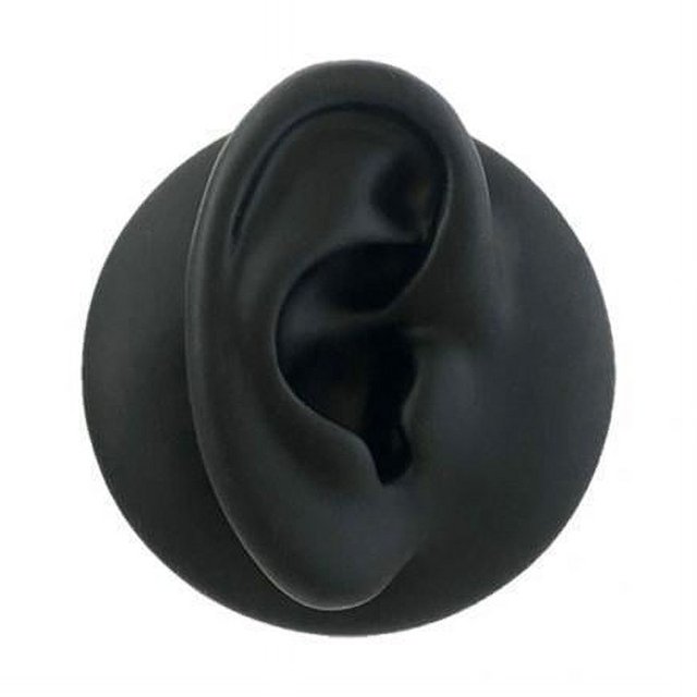 5 Modelos De Oreja De Simulación De Silicona Negra Para Exhibición De Joyería Asmr Sleep Helping Right Ear Black