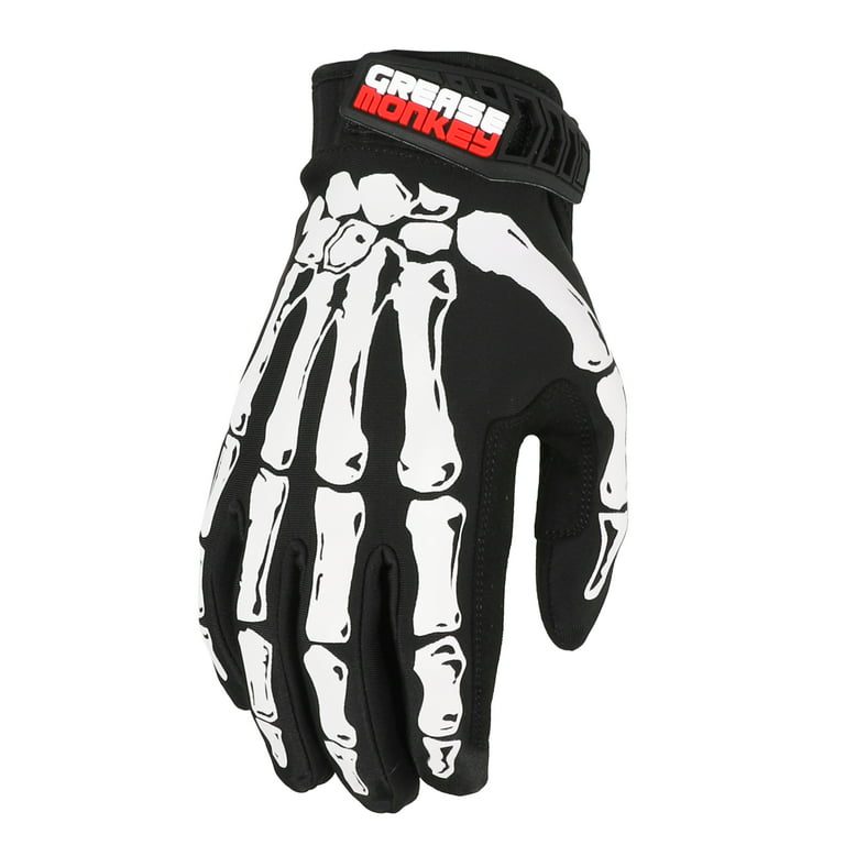 Grease Monkey Bones Foam Nitrile Gloves - Large