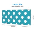 thumbnail image 3 of Pofeuu Sky Blue And White Polka Dot Print Desk Mat for Keyboard and Mouse，Computer Desk Matt for Desktop，Large Mouse Pad for Desk，Desk Pads on Top of Desks 12x31.5in, 3 of 8