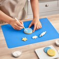 thumbnail image 4 of Silicone Non-Slip Desk Pad - (Sky Blue) 15.7x11.8in Rectangular Table Mat, Heat-Resistant Mouse Pad for Home Office, Waterproof Writing Mat for Laptop Keyboard, 4 of 5