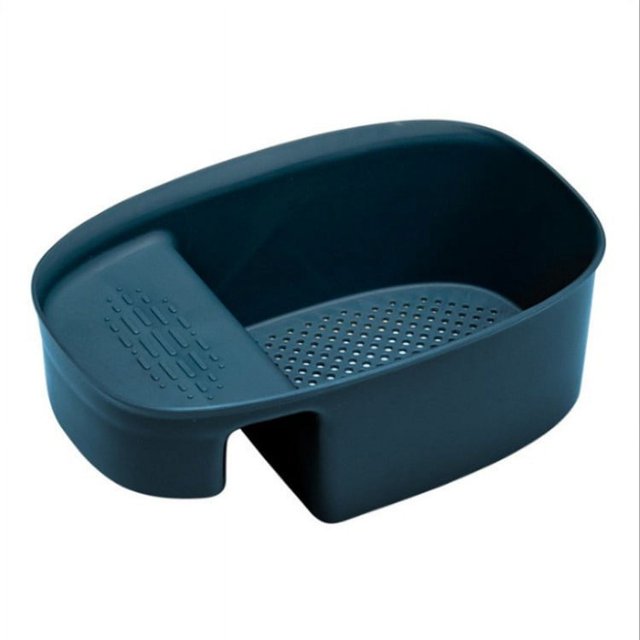 Cesta coladora para fregadero de cocina, colador de plástico para fregadero, cesta colgante de malla para residuos de cocina, colador de alimentos, cesta de almacenamiento de alimentos