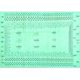 thumbnail image 1 of Ahgly Company Machine Washable Indoor Rectangle Solid Turquoise Blue Modern Area Rugs, 2' x 4', 1 of 4