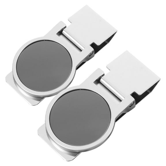 Raindrops 2pcs Stainless Steel Money Clip Silver Slim Cash Clip for Men and Women Credit Card Holder Metal Money Clips Minimalist Pocket Cash Wallet