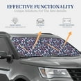 thumbnail image 4 of Kll Watercolor Marine Animals Windshield Sun Shade 2-Piece Foldable Car Front Window Sunshade For Most Sedans Suv Truck - Auto Sun Blocker Visor Protector Blocks Max Uv Rays - Small, 4 of 7