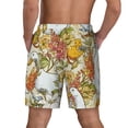 thumbnail image 4 of Gaeub Ducks and Flowers Mens Swim Trunks Stretch Beach Shorts Quick Dry for Men Swim Shorts Swimwear with Pockets- X-Large, 4 of 9