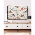 thumbnail image 3 of Outdoor TV Cover 40 to 43 Inch Weatherproof, Vintage Birds Flower Waterproof TV Screen Protector for Outside Decor with Zipper and Pocket 40"L x 25"H , Farmhouse Spring Flower, 3 of 7