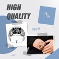 thumbnail image 4 of fastboy Alloy Sleek And Stylish Mens Finger Ring Unique Scorpion Durable Rings For Men Simple And Unique Men Ring Punk Silver Size 13, 4 of 6