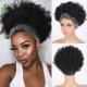 thumbnail image 4 of Afro Kinky Curly Wig - Natural Black, Silver Headband Attached, Glueless, Short, 4 of 5