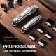 thumbnail image 5 of SUPRENT® PRO Cortapelos profesionales para hombres - Kit de corte de cabello y combo de recortador de cuchilla en T Zero Gap - Juego de cortapelos de peluquero inalámbrico con pantalla LED para regalo, 5 of 5