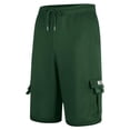 thumbnail image 6 of ZXLBBD Mens Cargo Shorts Trend Athleisure Micro Elastic Quarter Pants Casual Outdoor Versatile Daily Wear, 6 of 6