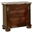 thumbnail image 6 of Traditional 2Pc Cal King Size Bedroom Set, Solid Wood Bed Frame and Nightstand, Cherry Finish, 6 of 6