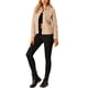 thumbnail image 2 of Chaqueta de ante sintético con cuello de solapa y bolsillos con solapa para mujer INSPIRE CHIC, 2XL, color melocotón rosa, 2 of 7