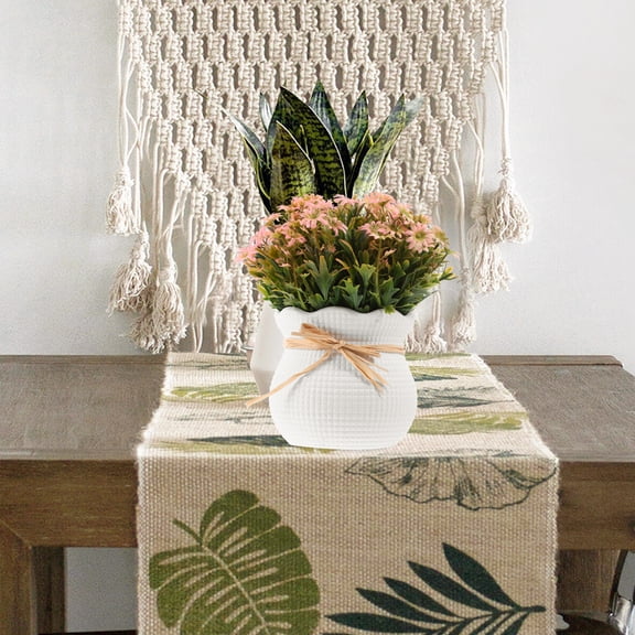 Indoor Artificial Plants for Home Decoration, Greenery Faux Bonsai with Decorative Accents, Perfect Realistic Decorative Plant