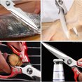 thumbnail image 5 of Tijeras de cocina, tijeras de cocina afiladas y resistentes, aptas para lavavajillas, accesorios de cocina, tijeras de cocina para carne, pollo, pescado y aves de corral, 5 of 5