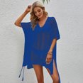 thumbnail image 1 of 2023 camisa de aire acondicionado exterior de verano europeo y americano blusa de protección solar hueca irregular delgada sexy, 1 of 3