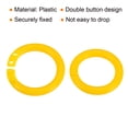 thumbnail image 4 of Unique Bargains 0.8' OD 0.6' ID Loose Leaf Rings Binder Ring Plastic for Book DIY Scrapbook Notebook, Yellow 50 Pack, 4 of 5