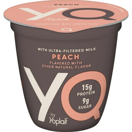 UPC 070470139197 product image for YQ by Yoplait Peach Single Serve Yogurt Made with Cultured Ultra-Filtered Milk,  | upcitemdb.com
