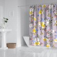 thumbnail image 2 of Waterproof Beautiful Colorful Floral Shower Curtain 72x72 Inch Boho Style Polyester Unique Shower Curtain for Bathroom Hotel Home Decor with 12 Plastic Hooks, 2 of 5