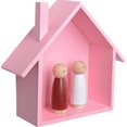 thumbnail image 3 of Lierteer Wooden Small House Retro And Nostalgic Wall Decoration Shelf Minimalist, 3 of 8