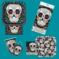 thumbnail image 2 of Square Skull Day of the Dead Paper Plates, 9 in, 8ct, 2 of 3